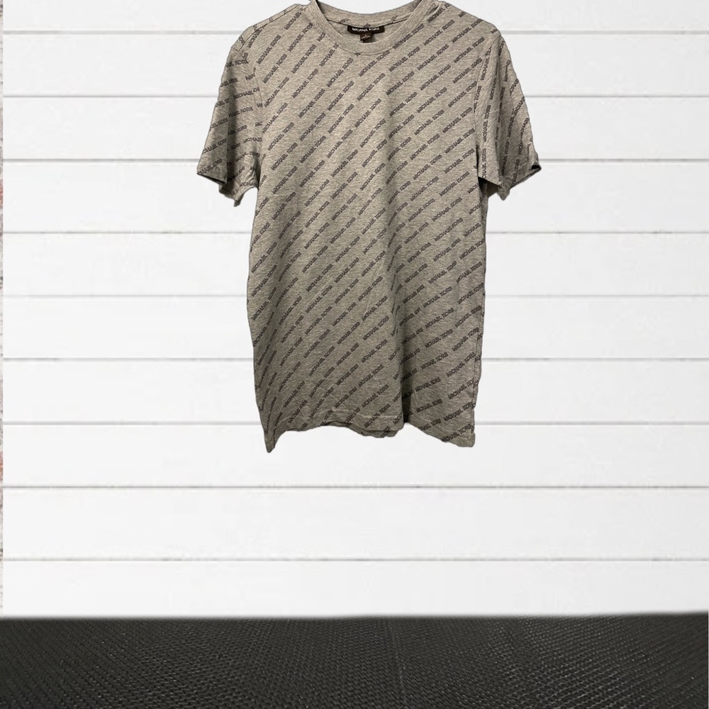 NWT Michael Kors Mens Gray Logo T-Shirt (Size: Small)
